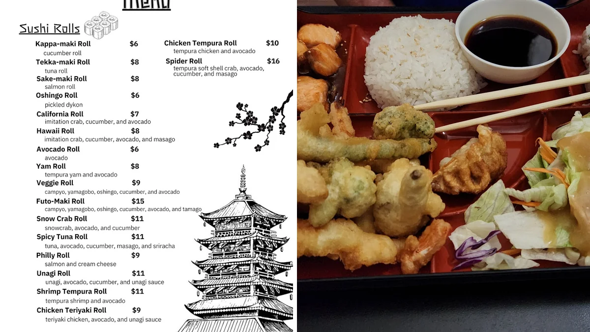 A casual Japanese dining room with table service.