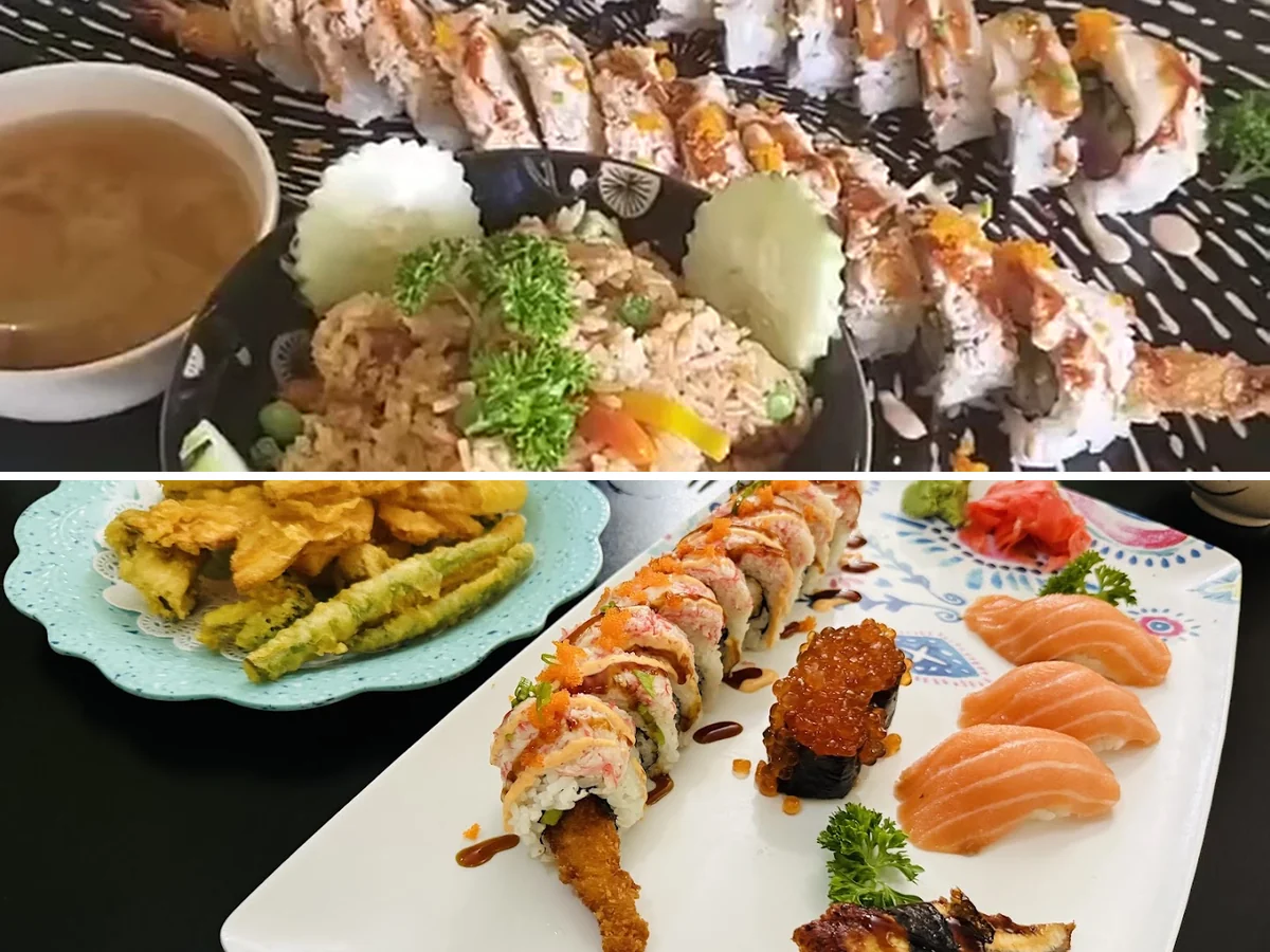 A casual Japanese dining room with table service.